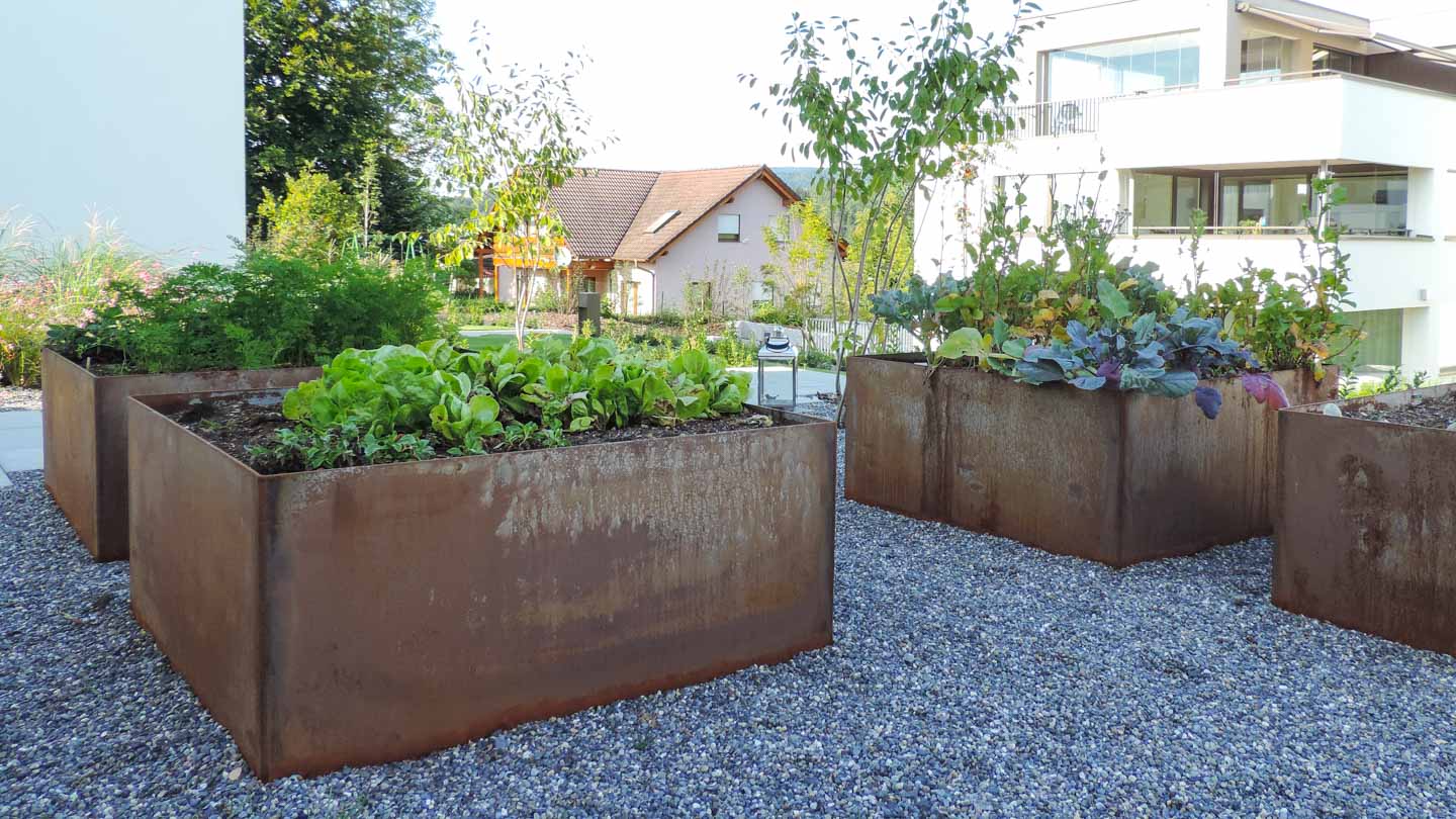 kies im garten, stahl und kies – die materialakteure im garten | gartendsein gmbh, Design ideen